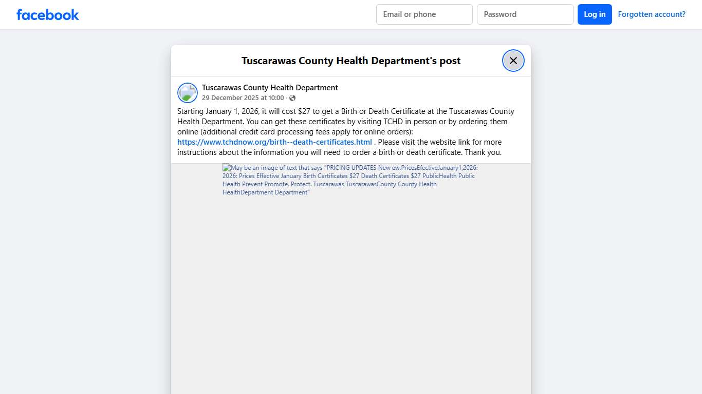 Starting January 1,... - Tuscarawas County Health Department Facebook